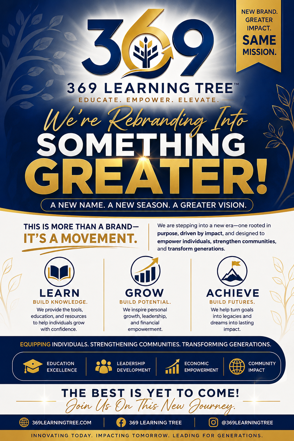 369 Learning Tree mission: Learn, Grow, Achieve